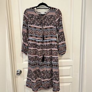 NWT luxology XS long sleeve floral boho print